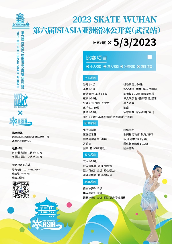 2023 The 6th ISIAsia Skate Wuhan Poster