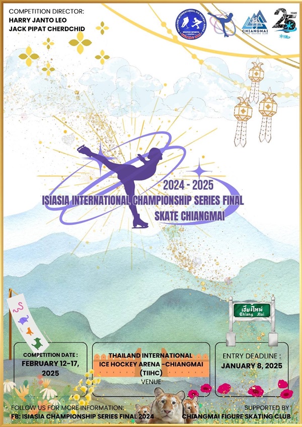 ISI Asia Championship Series Final 2024  x Skate Chiangmai 2025 Poster