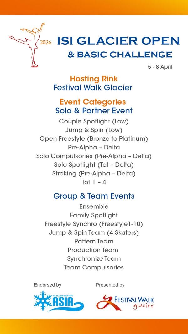 2026 ISI Glacier Open & Basic Challenge Poster